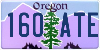 OR license plate 160ATE