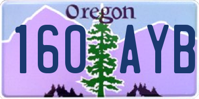 OR license plate 160AYB
