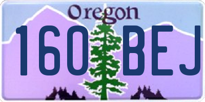OR license plate 160BEJ