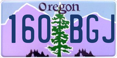 OR license plate 160BGJ
