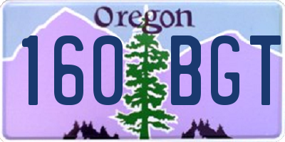 OR license plate 160BGT