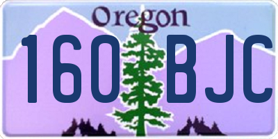 OR license plate 160BJC