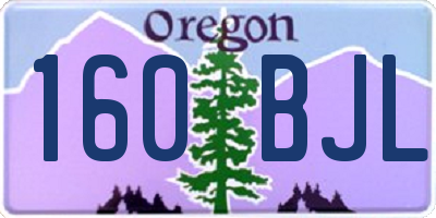 OR license plate 160BJL
