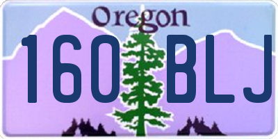 OR license plate 160BLJ