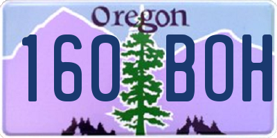 OR license plate 160BOH
