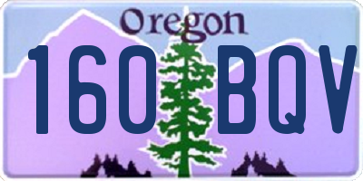 OR license plate 160BQV