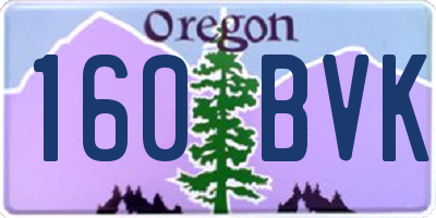 OR license plate 160BVK