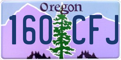 OR license plate 160CFJ