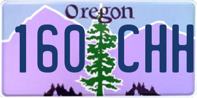 OR license plate 160CHH