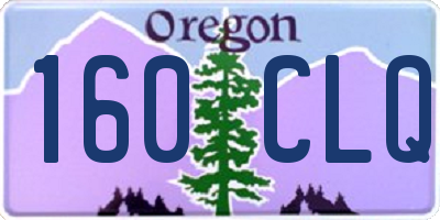 OR license plate 160CLQ