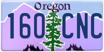OR license plate 160CNC