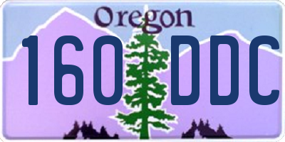 OR license plate 160DDC