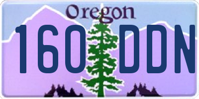 OR license plate 160DDN
