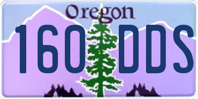 OR license plate 160DDS