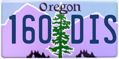 OR license plate 160DIS