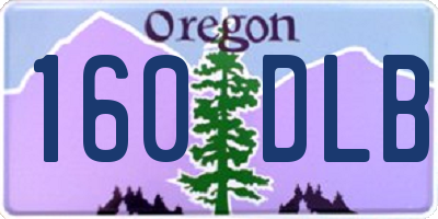 OR license plate 160DLB