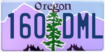 OR license plate 160DML