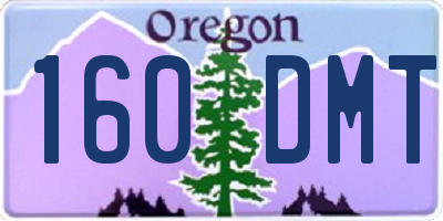 OR license plate 160DMT