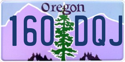 OR license plate 160DQJ