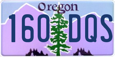 OR license plate 160DQS