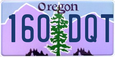 OR license plate 160DQT