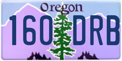 OR license plate 160DRB