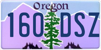 OR license plate 160DSZ