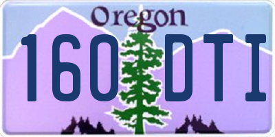OR license plate 160DTI