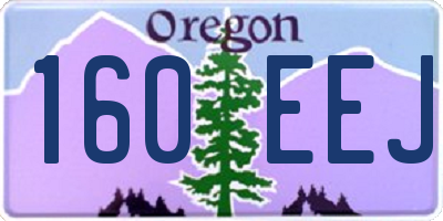 OR license plate 160EEJ
