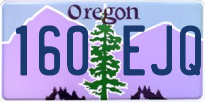 OR license plate 160EJQ