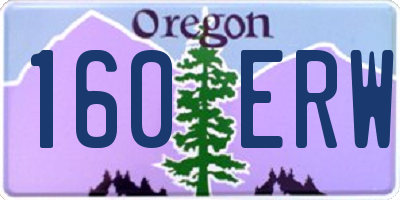 OR license plate 160ERW