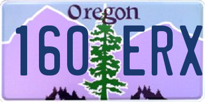 OR license plate 160ERX