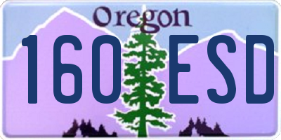 OR license plate 160ESD