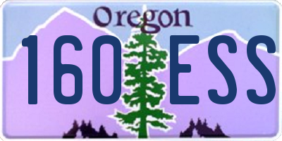 OR license plate 160ESS