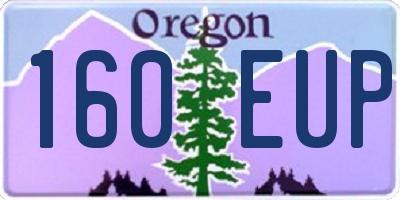 OR license plate 160EUP