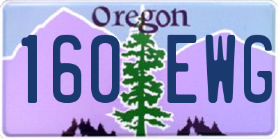 OR license plate 160EWG