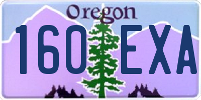 OR license plate 160EXA