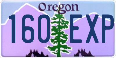 OR license plate 160EXP