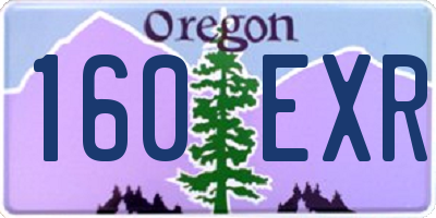 OR license plate 160EXR
