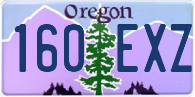 OR license plate 160EXZ