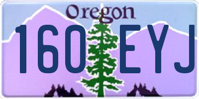 OR license plate 160EYJ
