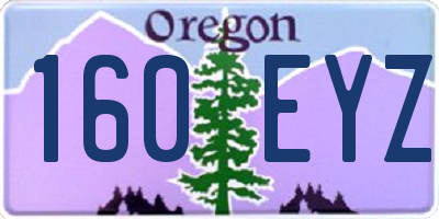 OR license plate 160EYZ