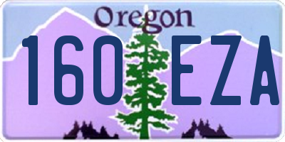 OR license plate 160EZA