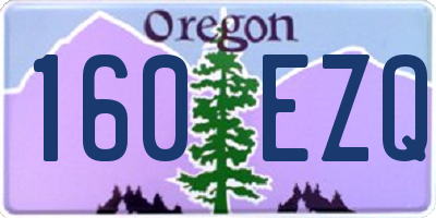 OR license plate 160EZQ