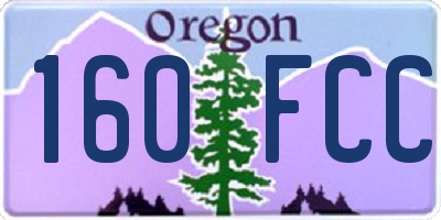 OR license plate 160FCC
