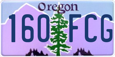 OR license plate 160FCG
