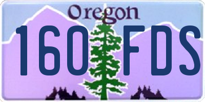 OR license plate 160FDS