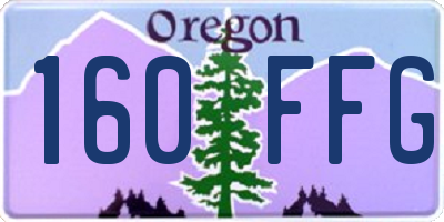 OR license plate 160FFG