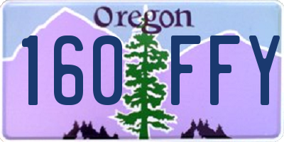 OR license plate 160FFY