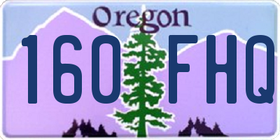 OR license plate 160FHQ